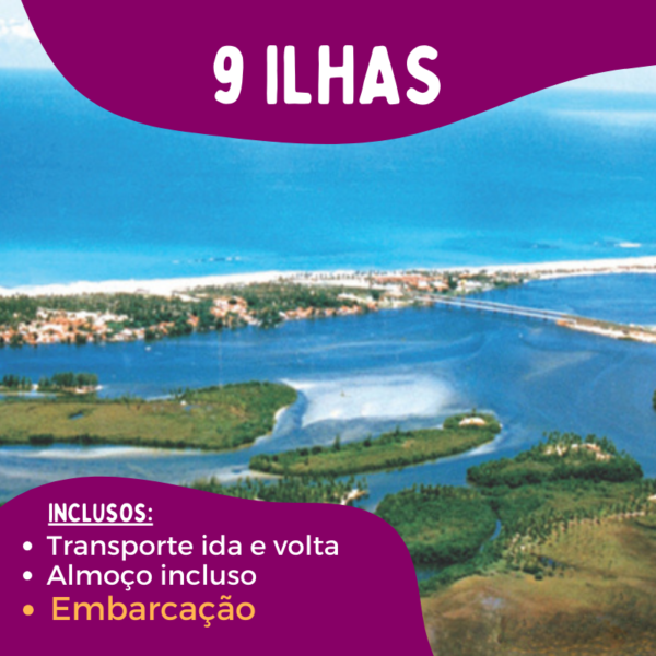 Passeio de Maceió para as 9 Ilhas Rota das Lagoas